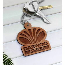 BK Gift Daewoo Logolu Ahşap Anahtarlık-1