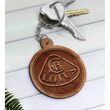 BK Gift Lotus Logolu Ahşap Anahtarlık-1