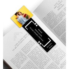 BK Gift Kişiye Özel Isimli Fotoğraflı Ahşap Kitap Ayracı-1