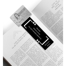 BK Gift Kişiye Özel Öğretmen Karakalem Tasarımlı Ahşap Kitap Ayracı-2