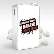 BK Gift Kişiye Özel Dünyanın En Yakışıklı Babası Tasarımlı Metal Çakmak - 2