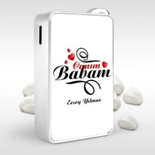BK Gift Kişiye Özel Canım Babam Tasarımlı Metal Çakmak - 6