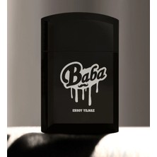 BK Gift Babalar Gününe Özel Baba Siyah Metal Çakmak - 1