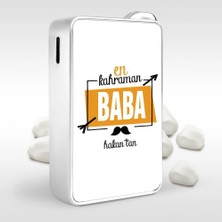 BK Gift Kişiye Özel En Kahraman Baba Tasarımlı Metal Çakmak - 1