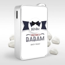 BK Gift Kişiye Özel Benim Yakışıklı Babam Tasarımlı Metal Çakmak - 1