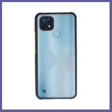 Nida Realme C21 Uyumlu Kılıf Miami Şeffaf Silikon - Lacivert Nıda