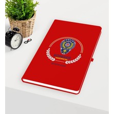 BK Gift Kişiye Özel Komiser Yardımcısı Temalı Kırmızı Defter - 2