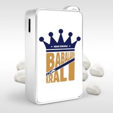 BK Gift Kişiye Özel Babaların Kralı Tasarımlı Metal Çakmak - 1