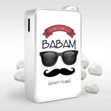BK Gift Kişiye Özel Yakışıklı Babam Tasarımlı Metal Çakmak - 2