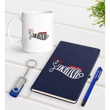 BK Gift Kişiye Özel Doktor Temalı Lacivert Defter Kalem Kupa 32GB USB Bellek Hediye Seti-13