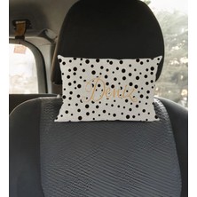 BK Gift Kişiye Özel Isimli Dikdörtgen Araç Koltuk Yastığı-60
