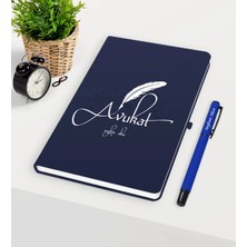 BK Gift Kişiye Özel Avukat Temalı Lacivert Defter Kalem Seti - 6