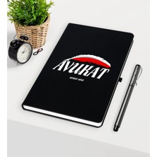 BK Gift Kişiye Özel Avukat Temalı Siyah Defter Kalem Seti - 7