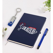 BK Gift Kişiye Özel Doktor Temalı Lacivert Defter Kalem 32GB USB Bellek Hediye Seti-13