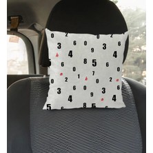 BK Gift Kişiye Özel Isimli Kare Araç Koltuk Yastığı-36