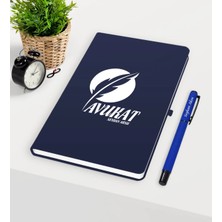 BK Gift Kişiye Özel Avukat Temalı Lacivert Defter Kalem Seti - 12