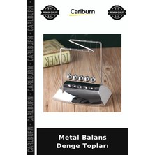 Carlburn Metal Balans Denge Topları Çalışma Masası Salon Aksesuarı Doğum Günü