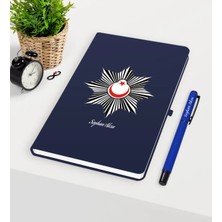 BK Gift Kişiye Özel Polis Temalı Lacivert Defter Kalem Seti - 1