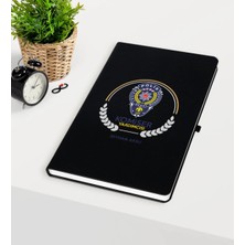 BK Gift Kişiye Özel Komiser Yardımcısı Temalı Siyah Defter - 2