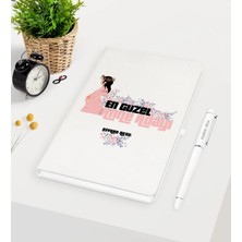 BK Gift Kişiye Özel En Güzel Anne Adayı Beyaz Defter Kalem Seti - 2