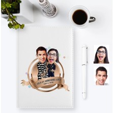 BK Gift Kişiye Özel Yılın En Mükemmel Çifti Karikatürlü 2023 Ajanda Kalem Seti - 7