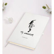 BK Gift Kişiye Özel Atatürk Temalı Beyaz Defter-22
