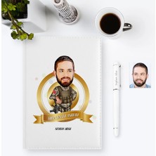 BK Gift Kişiye Özel Yılın En Iyi Askeri Karikatürlü 2023 Ajanda Kalem Seti - 2