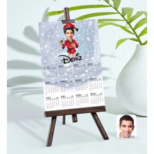 Bk Gift Kişiye Özel 15X21 cm Fotoğraf Kartlı Erkek Yeni Yıl Karikatürlü Şövaleli 2023 Takvim -3
