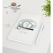 BK Gift Kişiye Özel Sevgililer Günü Beyaz Defter Kalem Seti-36