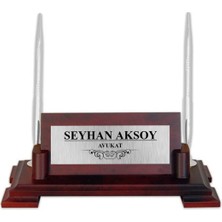 BK Gift Kişiye Özel Ahşap Masa Isimliği (Model 16)