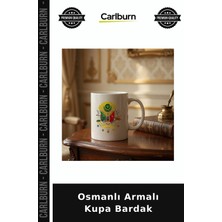 Carlburn Osmanlı Armalı Kupa Bardak Kadın Hediyesi Klasik Tarz Özel Sunum
