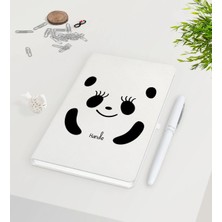 BK Gift Kişiye Özel Sevgililer Günü Beyaz Defter Kalem SETI-106