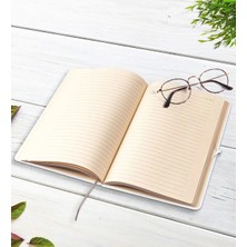 BK Gift Kişiye Özel Moda Tasarımcısı Beyaz Defter Kalem ve Anahtarlık Hediye Seti-3