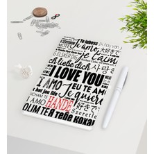 BK Gift Kişiye Özel Sevgililer Günü Beyaz Defter Kalem Seti-72