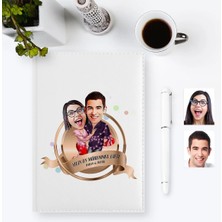 BK Gift Kişiye Özel Yılın En Mükemmel Çifti Karikatürlü 2023 Ajanda Kalem Seti - 2