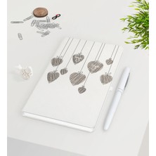 BK Gift Kişiye Özel Sevgililer Günü Beyaz Defter Kalem Seti-42