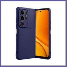 Nida Vivo Y29 4g Uyumlu Auto Focus Karbon Kapak - Lacivert Nıda
