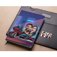 Bk Gift Kişiye Özel Sevgililer Karikatürlü Beyaz DEFTER-103 , Arkadaşa Hediye , Sevgiliye Hediye