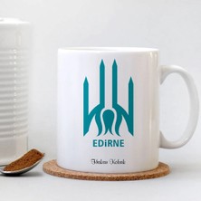 BK Gift Kişiye Özel Edirne Beyaz Kupa Bardak - 001