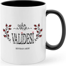 BK Gift Kişiye Özel Yılın En Iyi Validesi Siyah Kupa Bardak