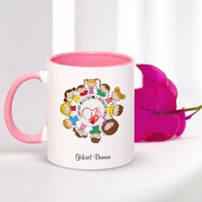 BK Gift Kişiye Özel Mesleki Çocuk Gelişimi Öğretmeni Pembe Kupa Bardak - 001