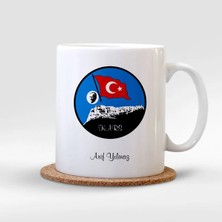 BK Gift Kişiye Özel Kars Beyaz Kupa Bardak - 001