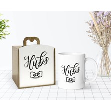 BK Gift Kişiye Özel Ahşap Kutuda Koca Tasarımlı Beyaz Kupa Bardak-1