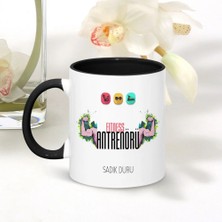 BK Gift Kişiye Özel Mesleki Fitness Antrenörü Siyah Kupa Bardak - 001