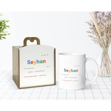 BK Gift Kişiye Özel Ahşap Kutuda Google Yılın En Güzel Kadını Tasarımlı Beyaz Kupa Bardak-1