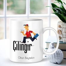 BK Gift Kişiye Özel Mesleki Çilingir Beyaz Kupa Bardak - 001