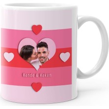 BK Gift Sevgiliye Özel Fotoğraflı Beyaz Kupa Bardak - 20