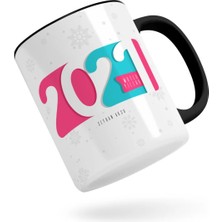 Bk Gift Kişiye Özel 2023 Mutlu Yıllar Siyah Kupa Bardak-6