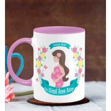 BK Gift Kişiye Özel Anneler Günü Temalı Pembe Kupa Bardak P7