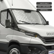 Tr Camperial Iveco Daily Için Mıknatıslı Termal Güneşlik Seti, Ön ve Yan Cam Koruyucu, 3 Katl
